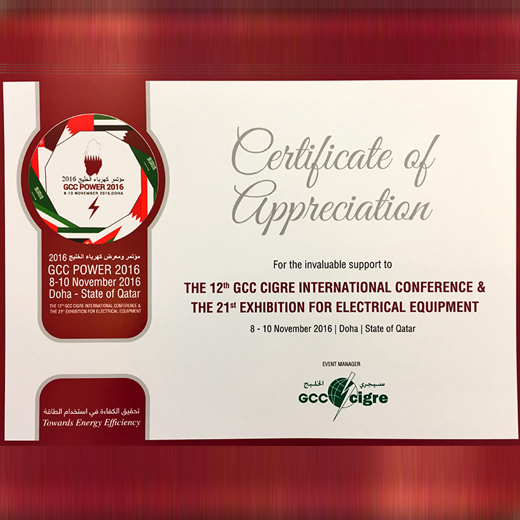 GCC Power 2016 (CIGRE) Conference & Exhibition